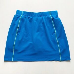 Nike Golf Blue With Neon Green Stripe Skort Size Medium